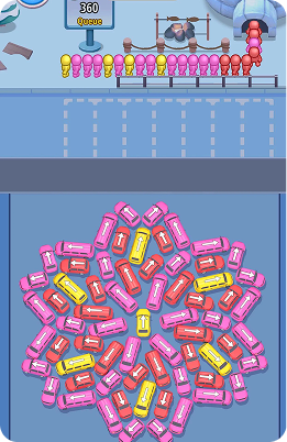 Pencil sorting puzzle game